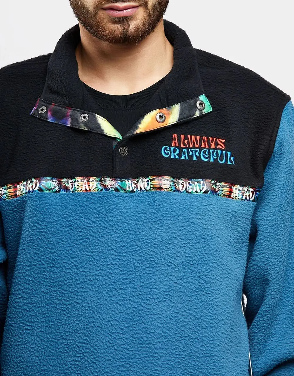 686 Tioga Pullover Fleece - Grateful Dead Blue Ash