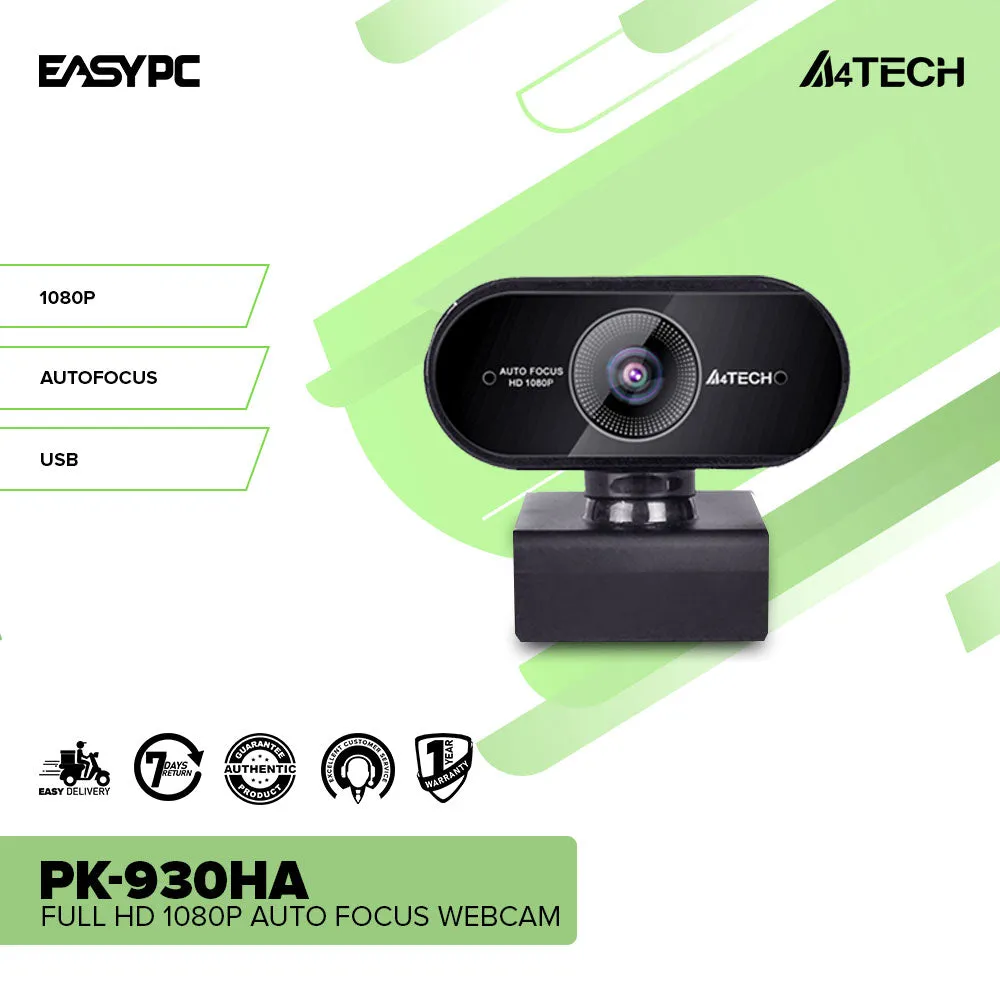 A4tech PK-930HA and PK-940HA Full HD 1080P Auto Focus 30fps Supports Tripods Webcam