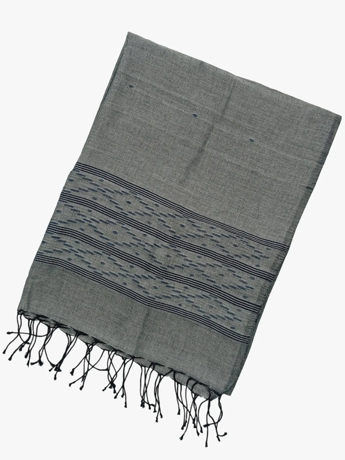 Authentic Jamdani Ash Grey Scarf