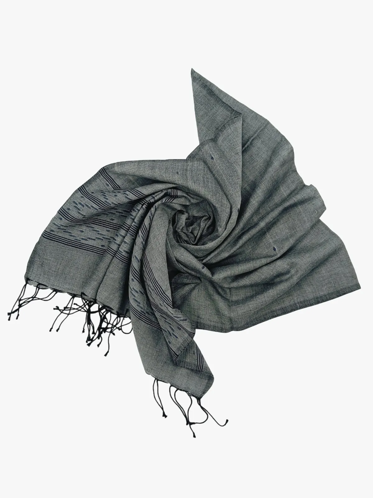 Authentic Jamdani Ash Grey Scarf