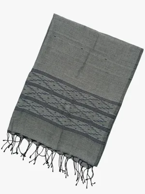 Authentic Jamdani Ash Grey Scarf