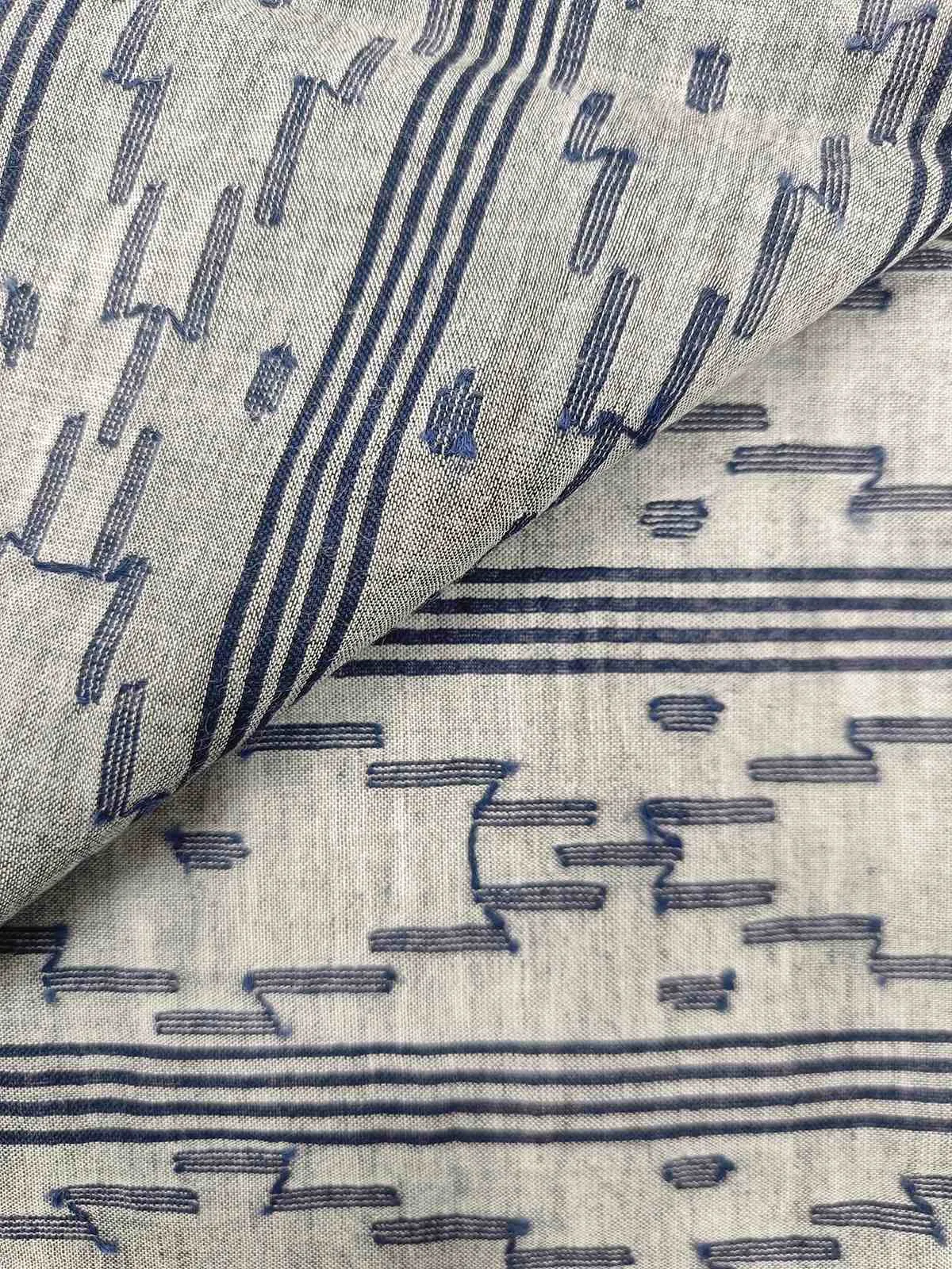 Authentic Jamdani Ash Grey Scarf