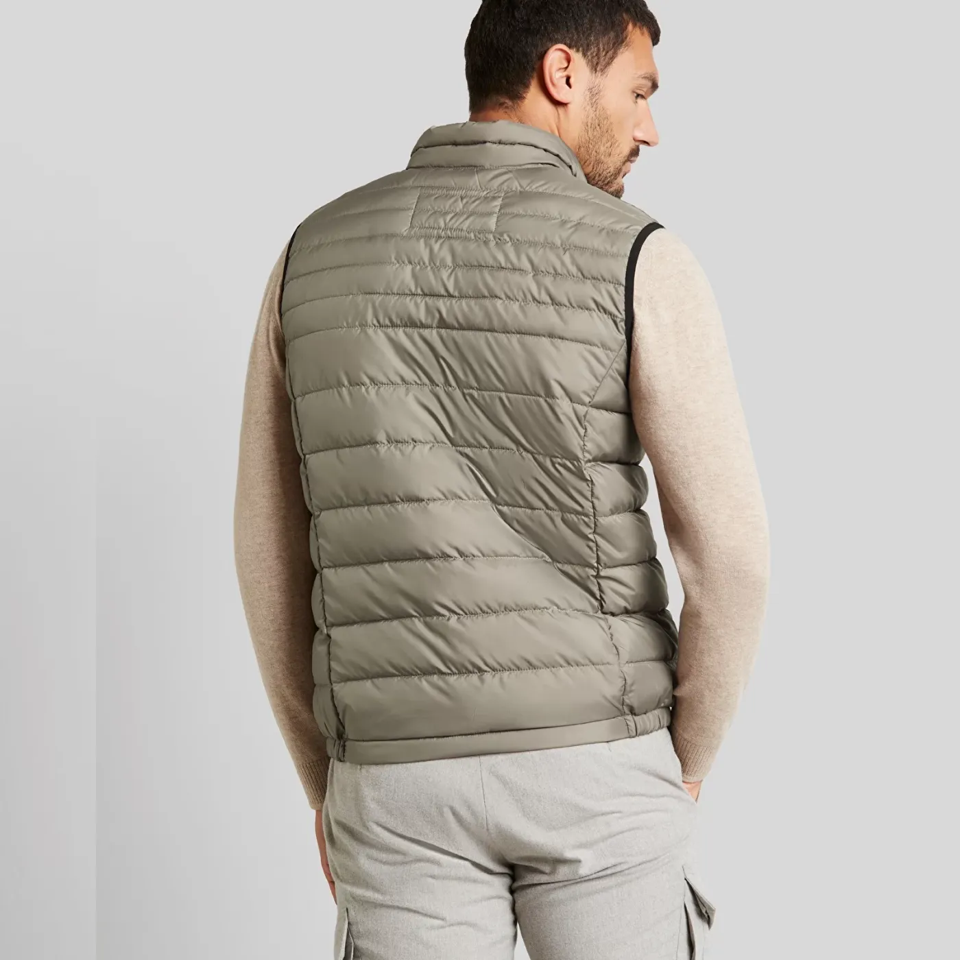 Bugatti Lightweight Gilet | Green / Navy / Stone