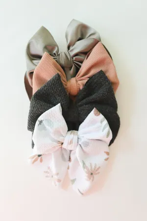 Cozy Neutrals Chunky Swanky Bows