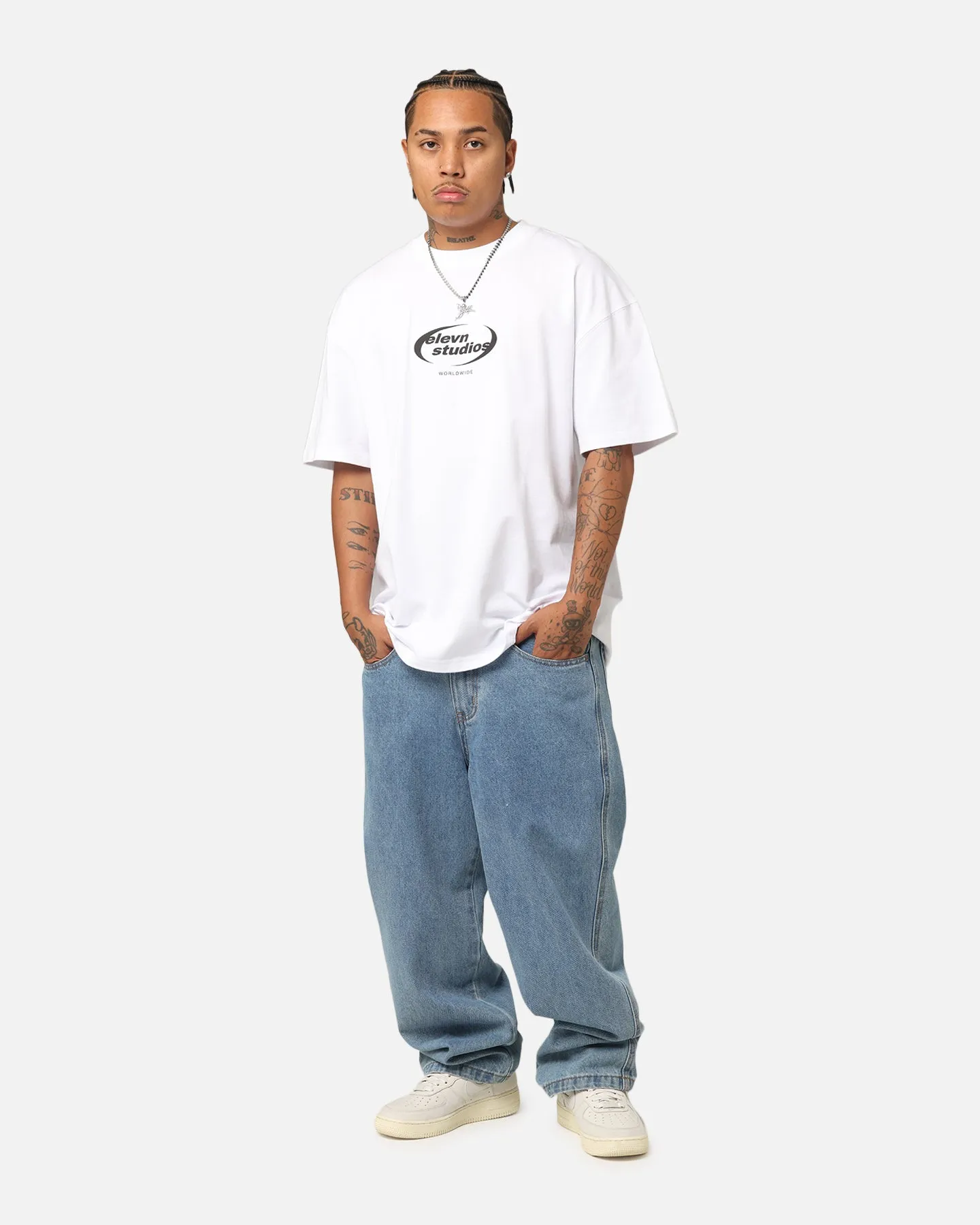 Elevn Clothing Co Worldwide Studios T-Shirt White