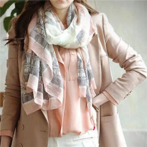 Fashion Trendy Women's Long Print Scarf