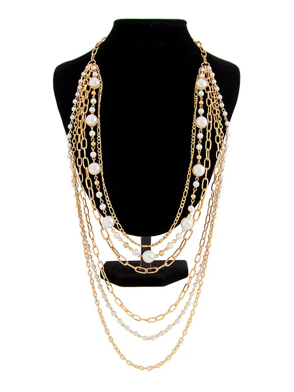 Geometric Layered Normcore Necklaces Accessories