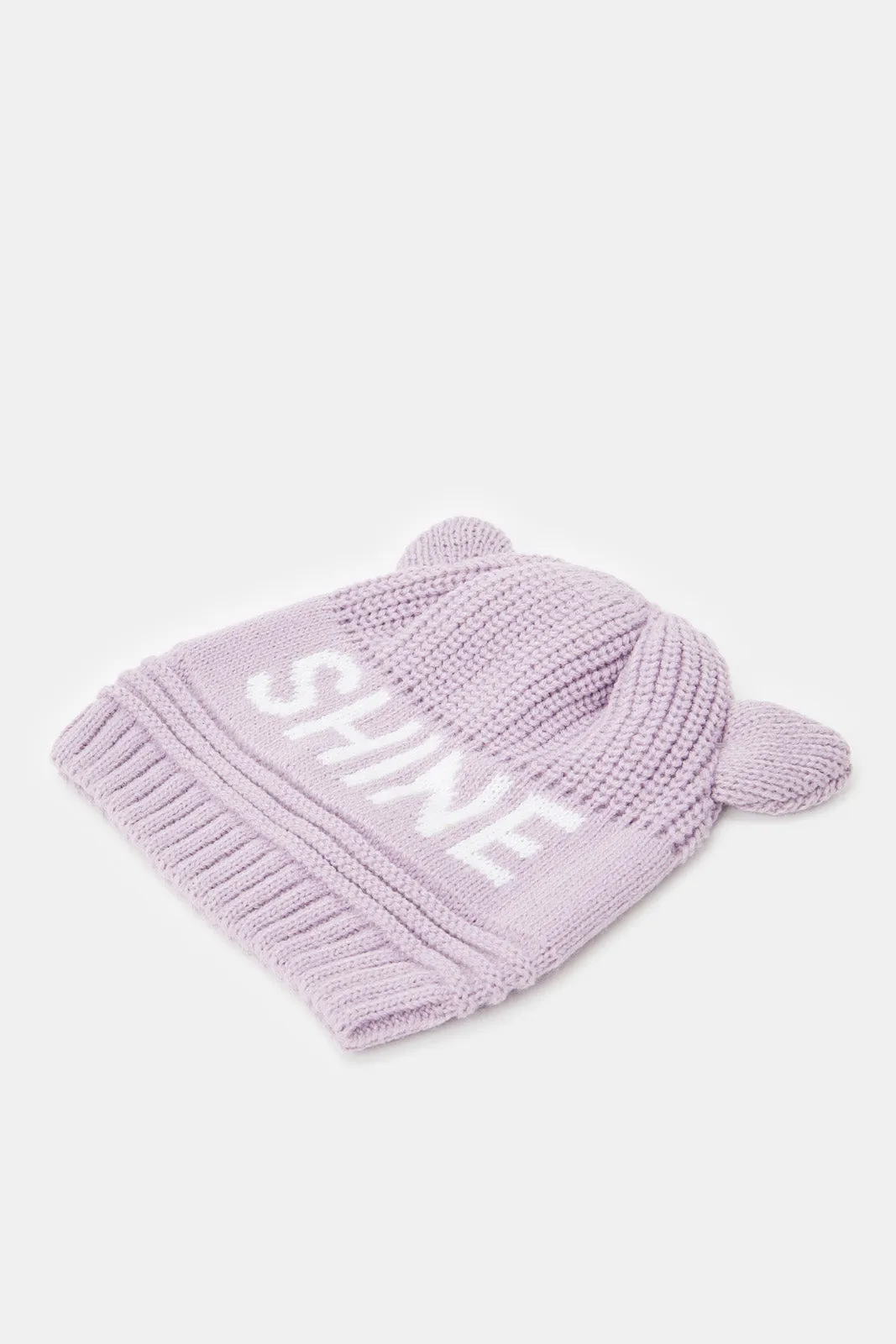 Girls Grey And Pink Cap Set (Pack of 2)