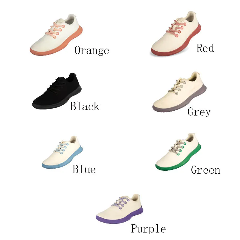 Lace-Up Cashmere Graphene Sole Running Shoes