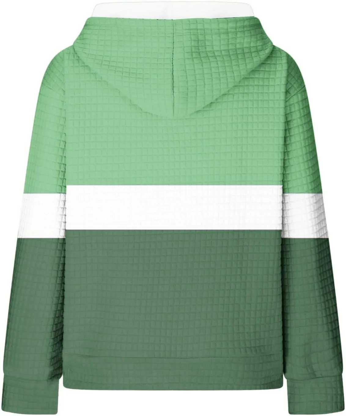 Lastesso Fall Clothes for Women 2024 Long Sleeve Oversized Hooded Pullovers Comfy Waffle Front Pockets Sweatshirts Hoodies