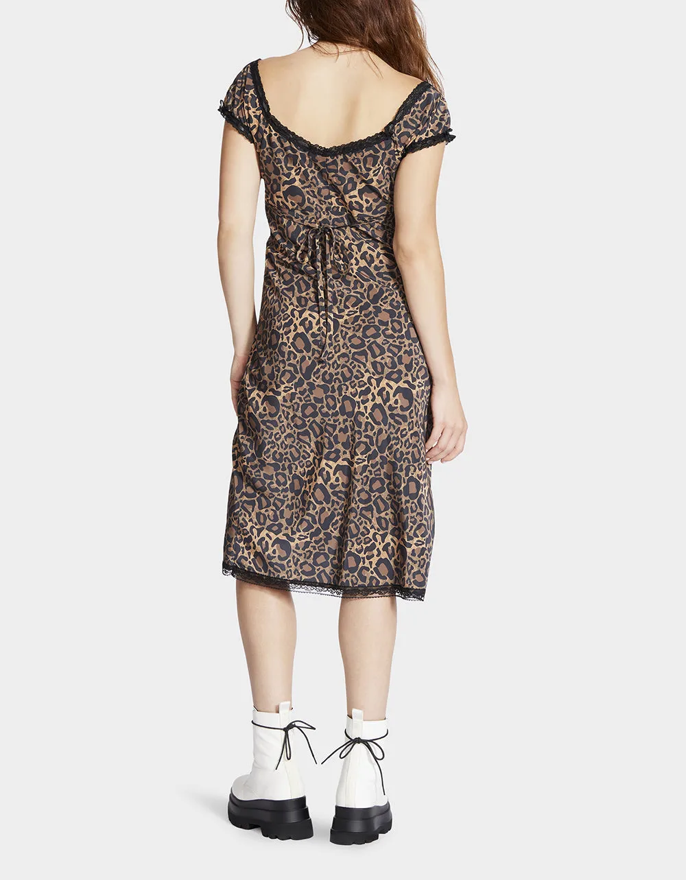 MALIBU MIDI DRESS LEOPARD