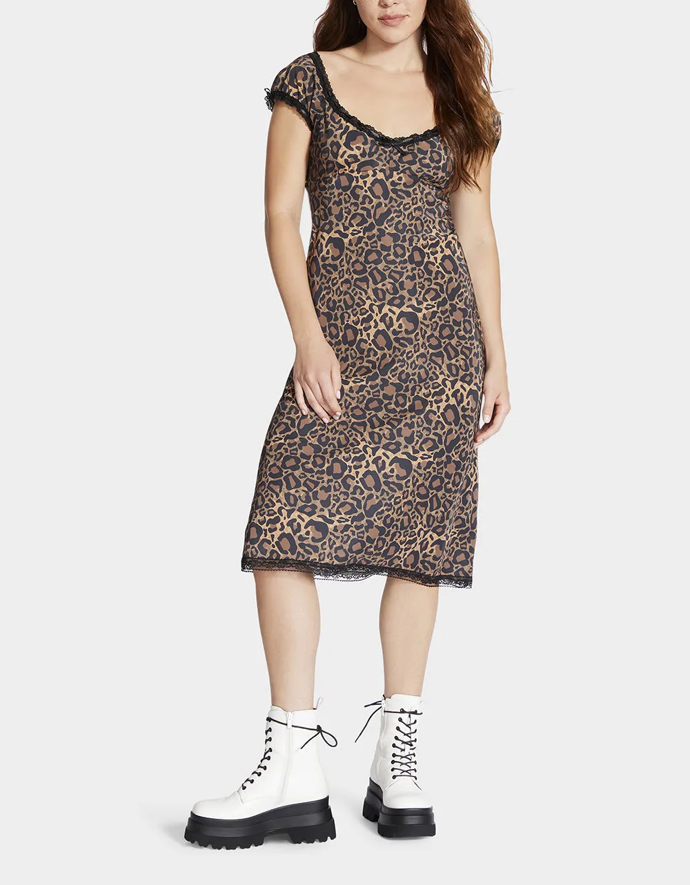 MALIBU MIDI DRESS LEOPARD