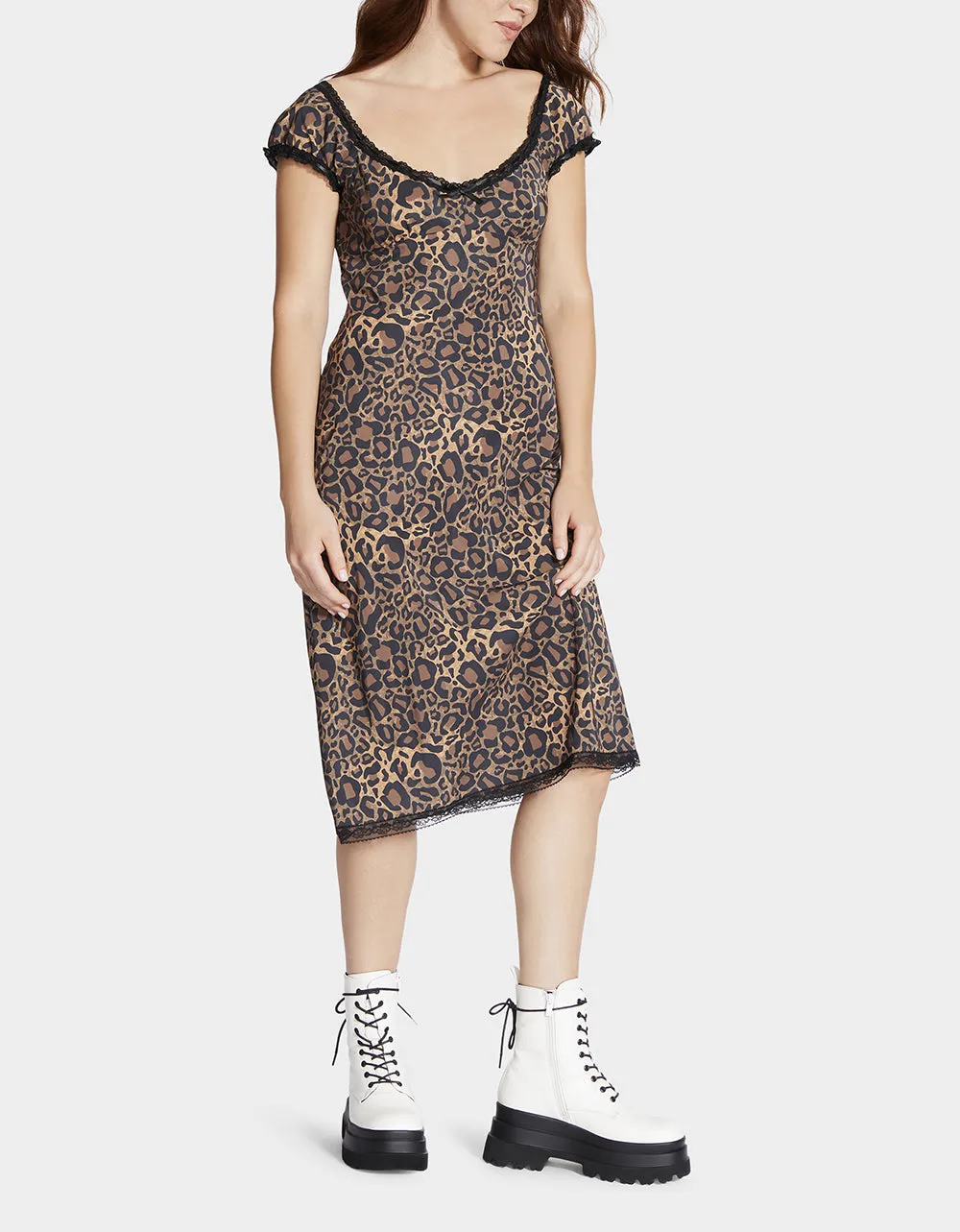 MALIBU MIDI DRESS LEOPARD