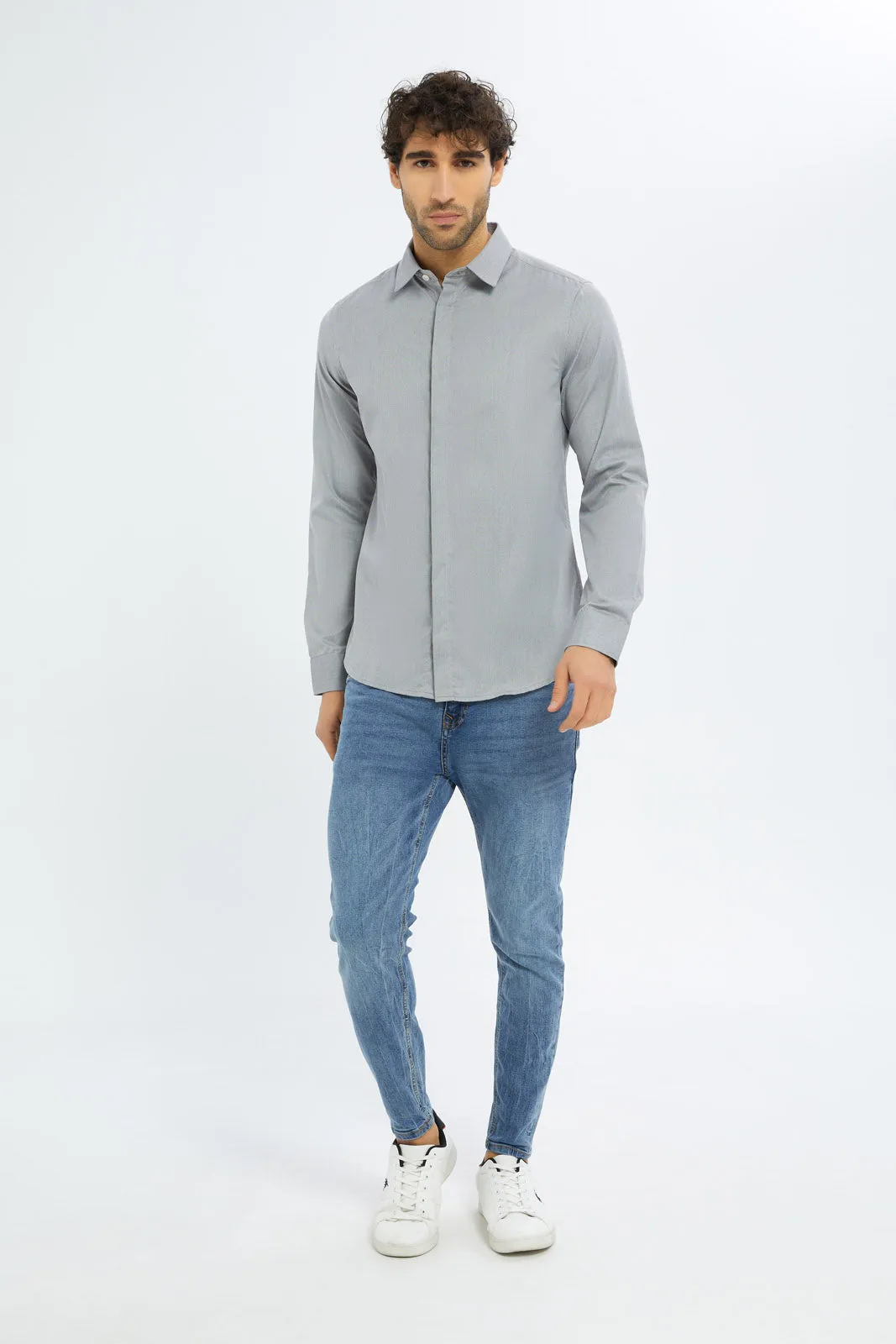 Men Green Formal Shirt