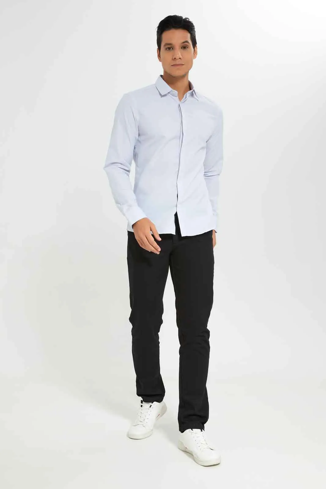 Men White Formal Shirt