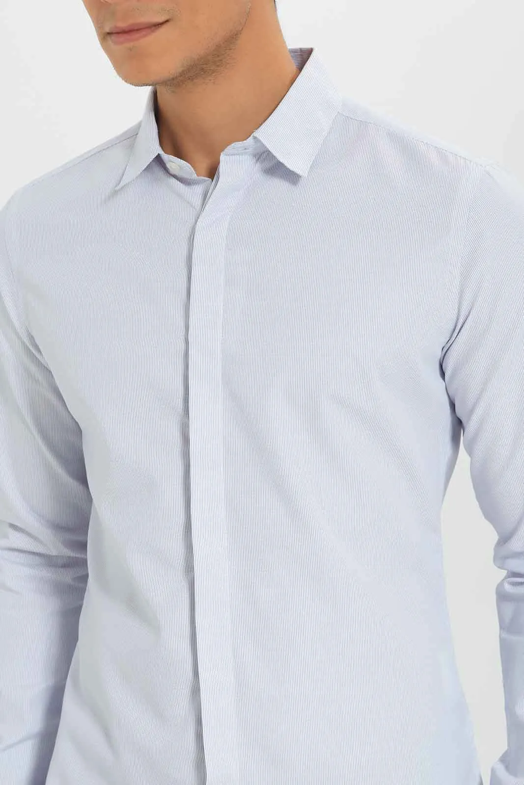 Men White Formal Shirt