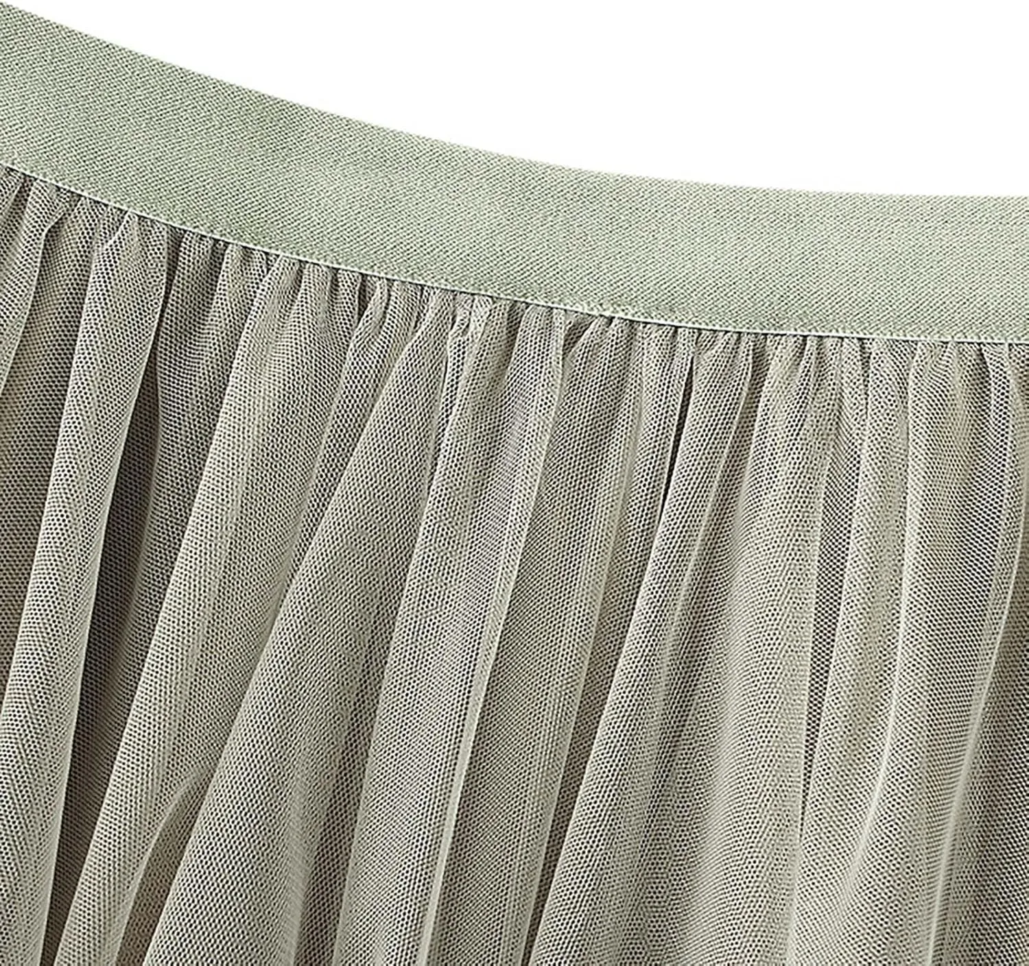 Midi Skirts for Women Women Mesh Solid Skirt A Line Color Waist Long Skirt High Skirt