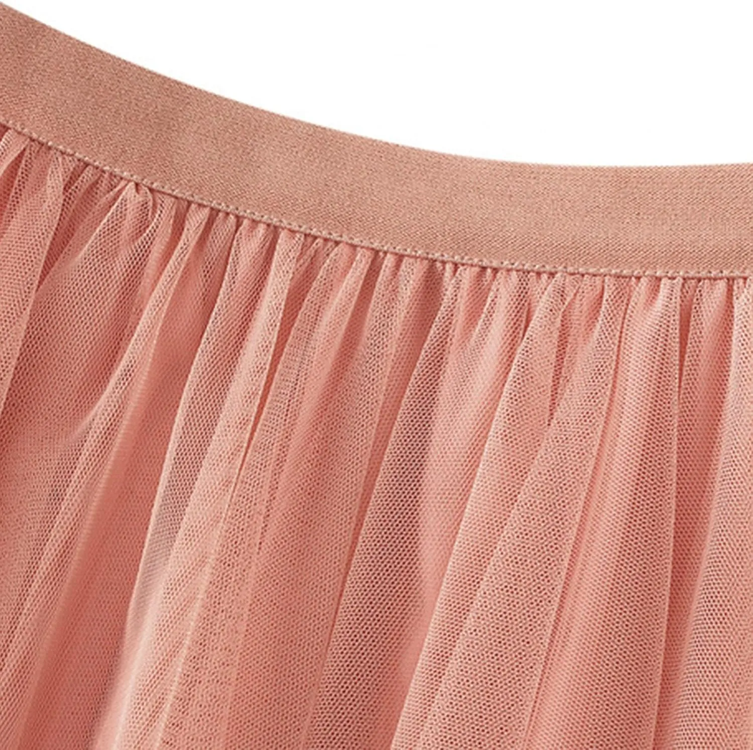 Midi Skirts for Women Women Mesh Solid Skirt A Line Color Waist Long Skirt High Skirt