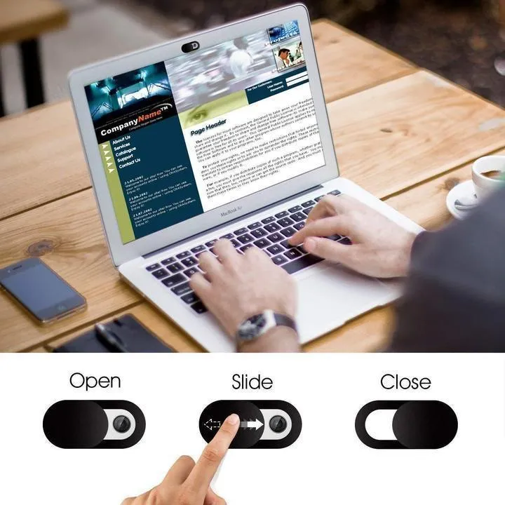 One Slide Protection - Webcam Cover (3 pcs set)