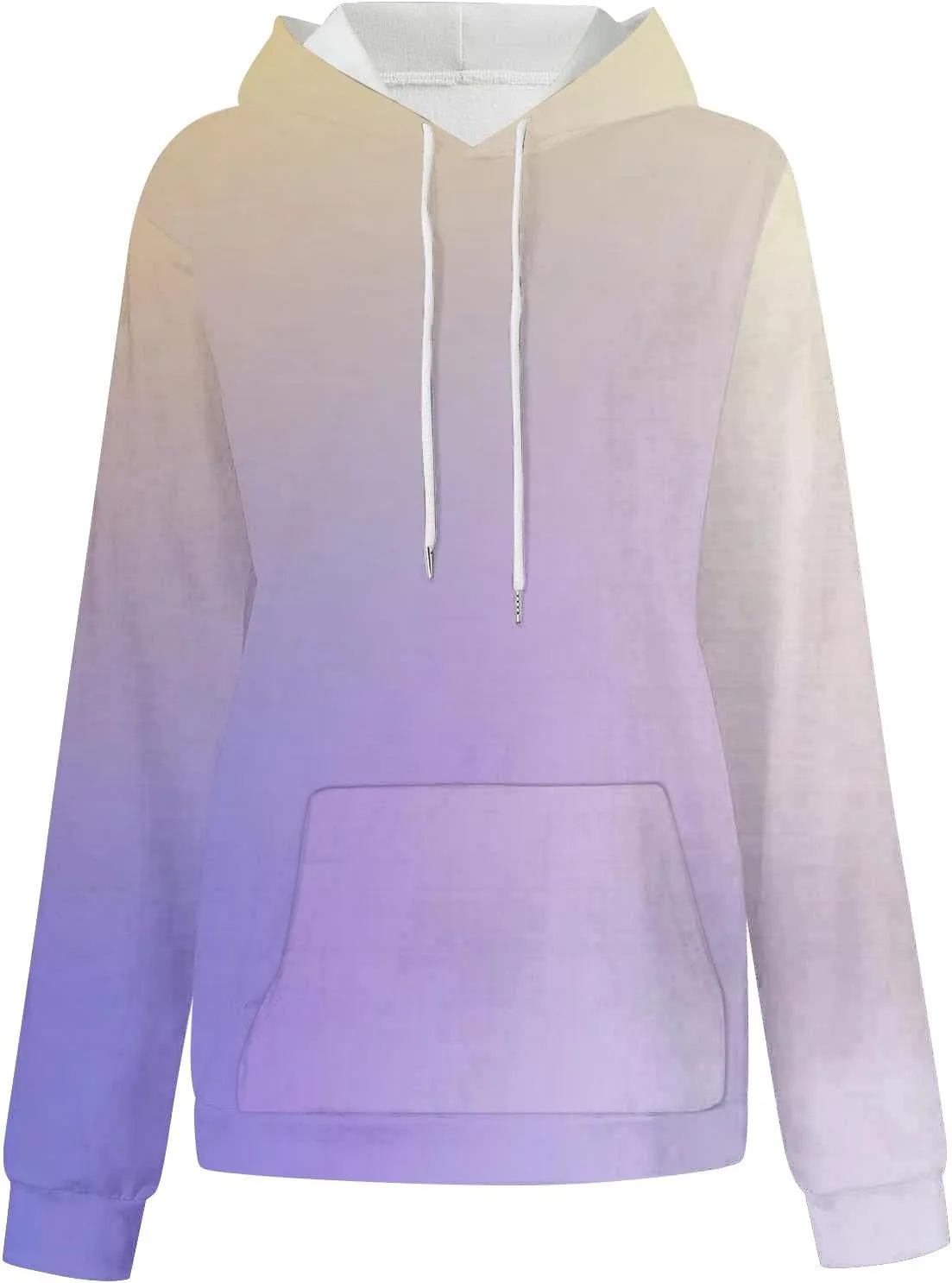 Oversized Hoodies for Women Fashion Gradient Color Long Sleeve Loose Sweatshirts Casual Fall Winter Tops Y2k Clothes
