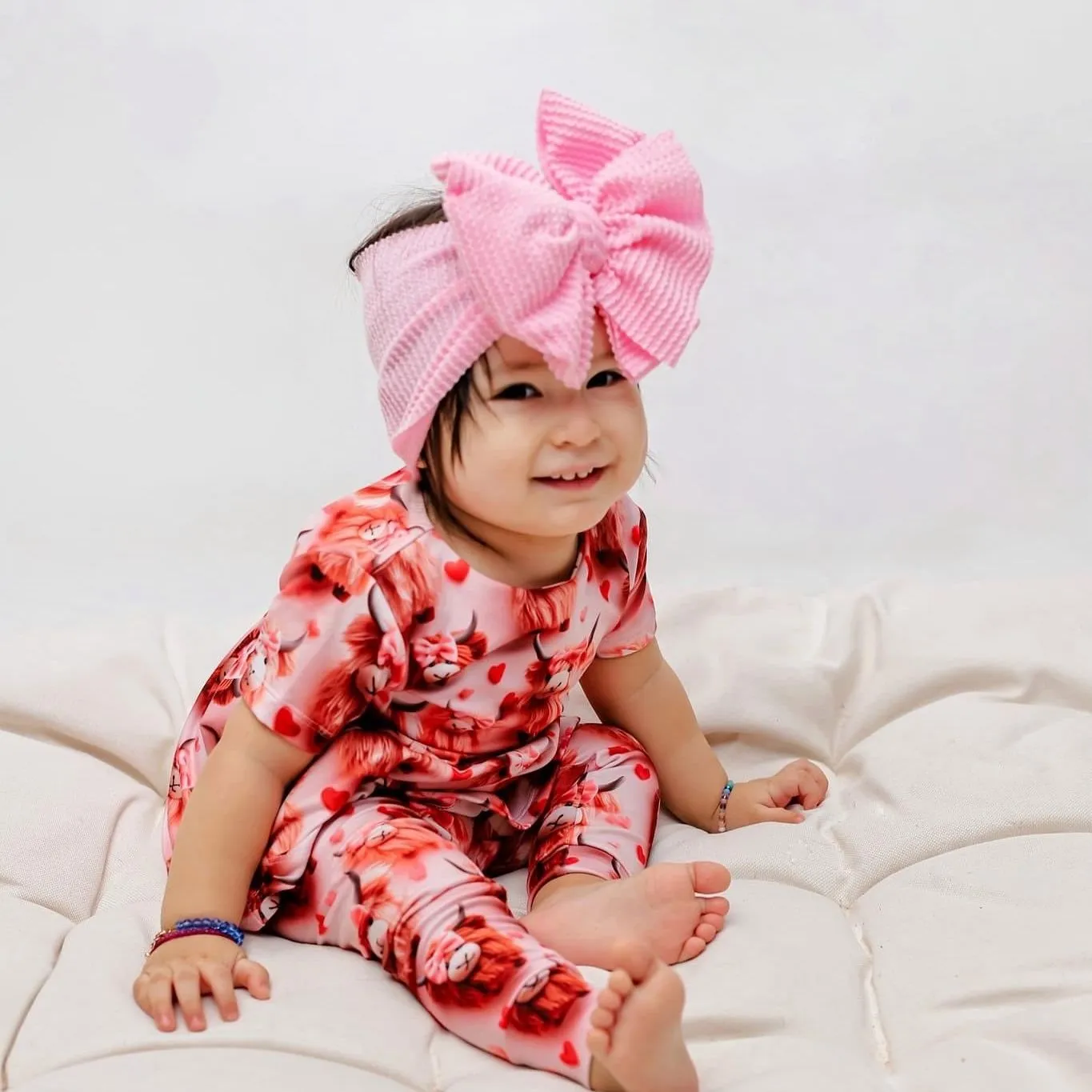 Pink Cozy Ribbed Headwrap