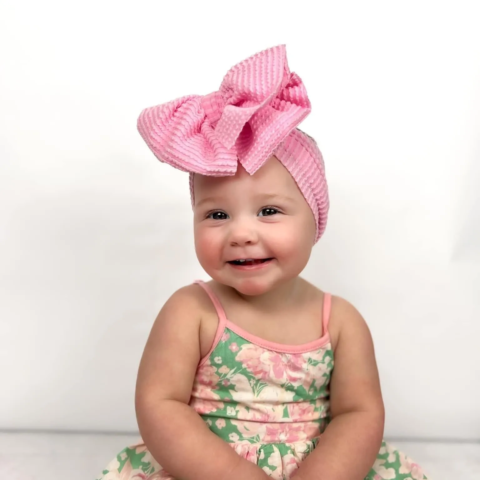 Pink Cozy Ribbed Headwrap