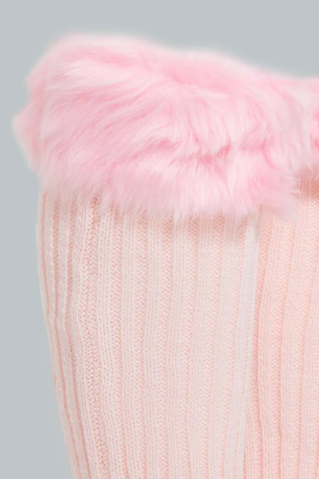 Pink Knitted Legwarmer