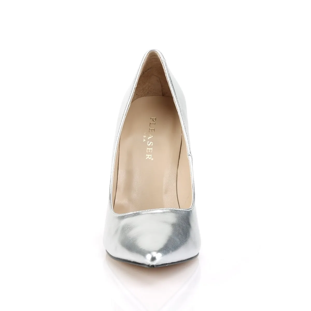 Pleaser Classique-20-Silver-Size 10-Clearance