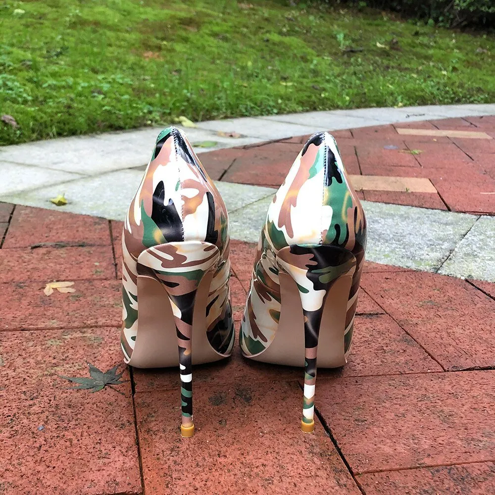 Pre Order:  Green Camouflage Pumps