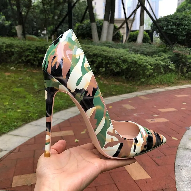 Pre Order:  Green Camouflage Pumps