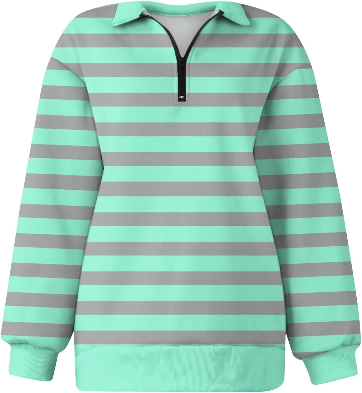 Quarter Zip Pullover Women Oversizds Trendy Sweatshirts Fall Outfits 2024 Fitted Comfy Vintage Pullover Sweatshirts