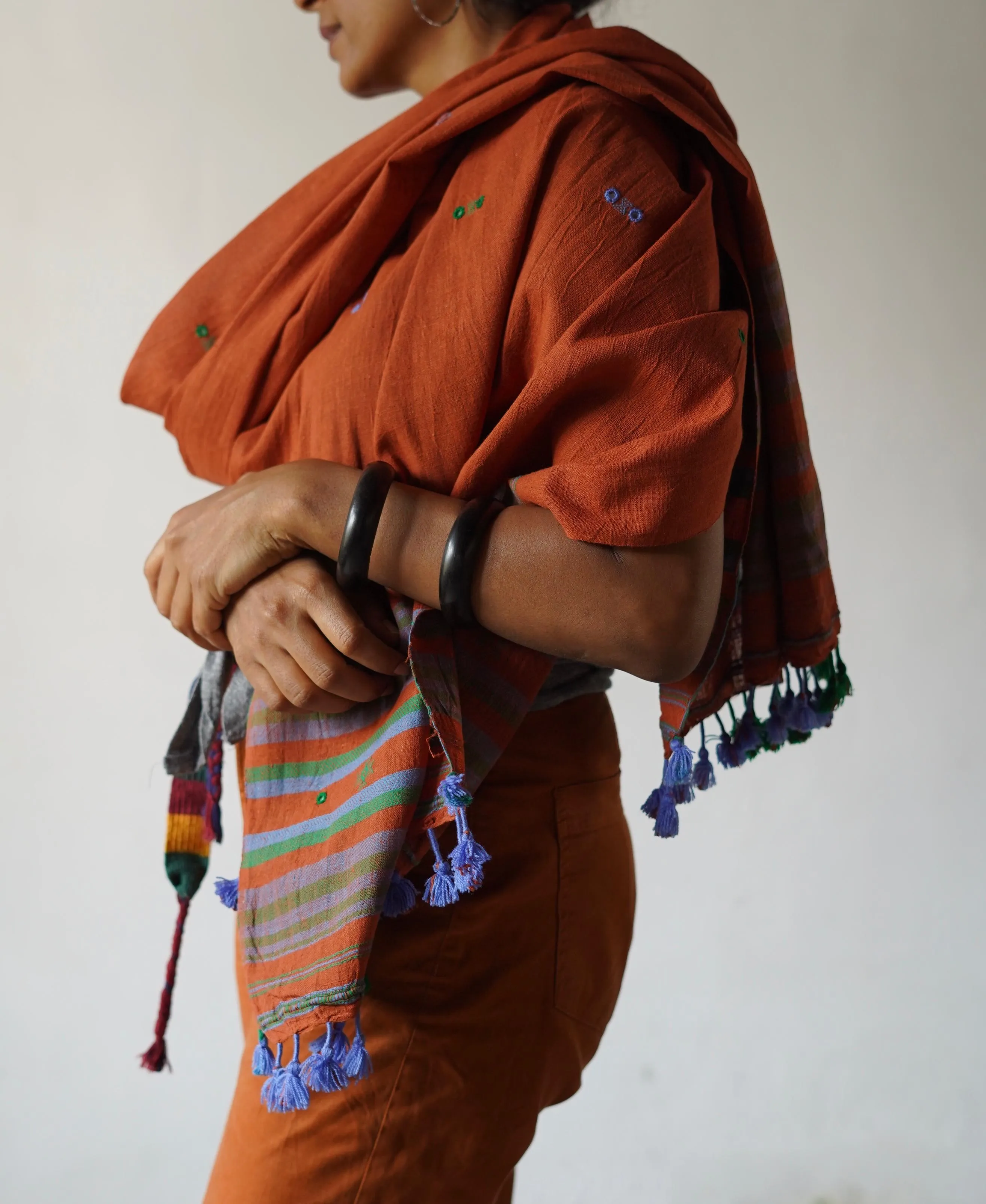 Sarli Indigenous Cotton/ Natural Dyed Shawl
