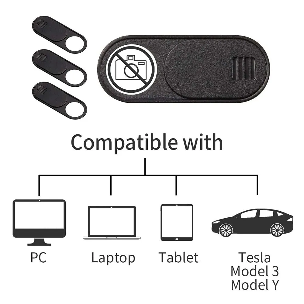 Tesery Camera Cover for Tesla Model 3 2017-2024/ Model Y 2020-2024 (6Pcs)