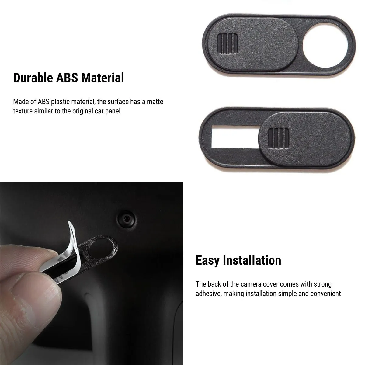 Tesery Camera Cover for Tesla Model 3 2017-2024/ Model Y 2020-2024 (6Pcs)
