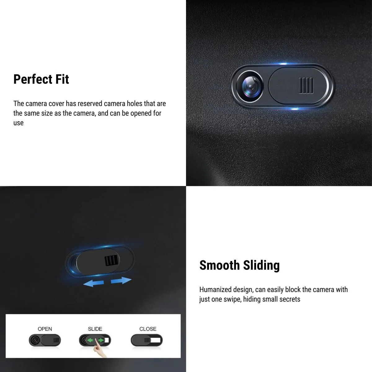 Tesery Camera Cover for Tesla Model 3 2017-2024/ Model Y 2020-2024 (6Pcs)