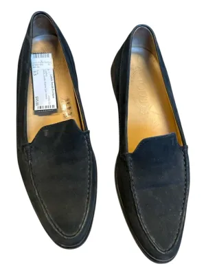 Tods Shoe Size 9.5 Black Suede Rubber Sole Loafers