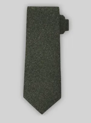 Tweed Tie - Dark Olive Flecks Donegal