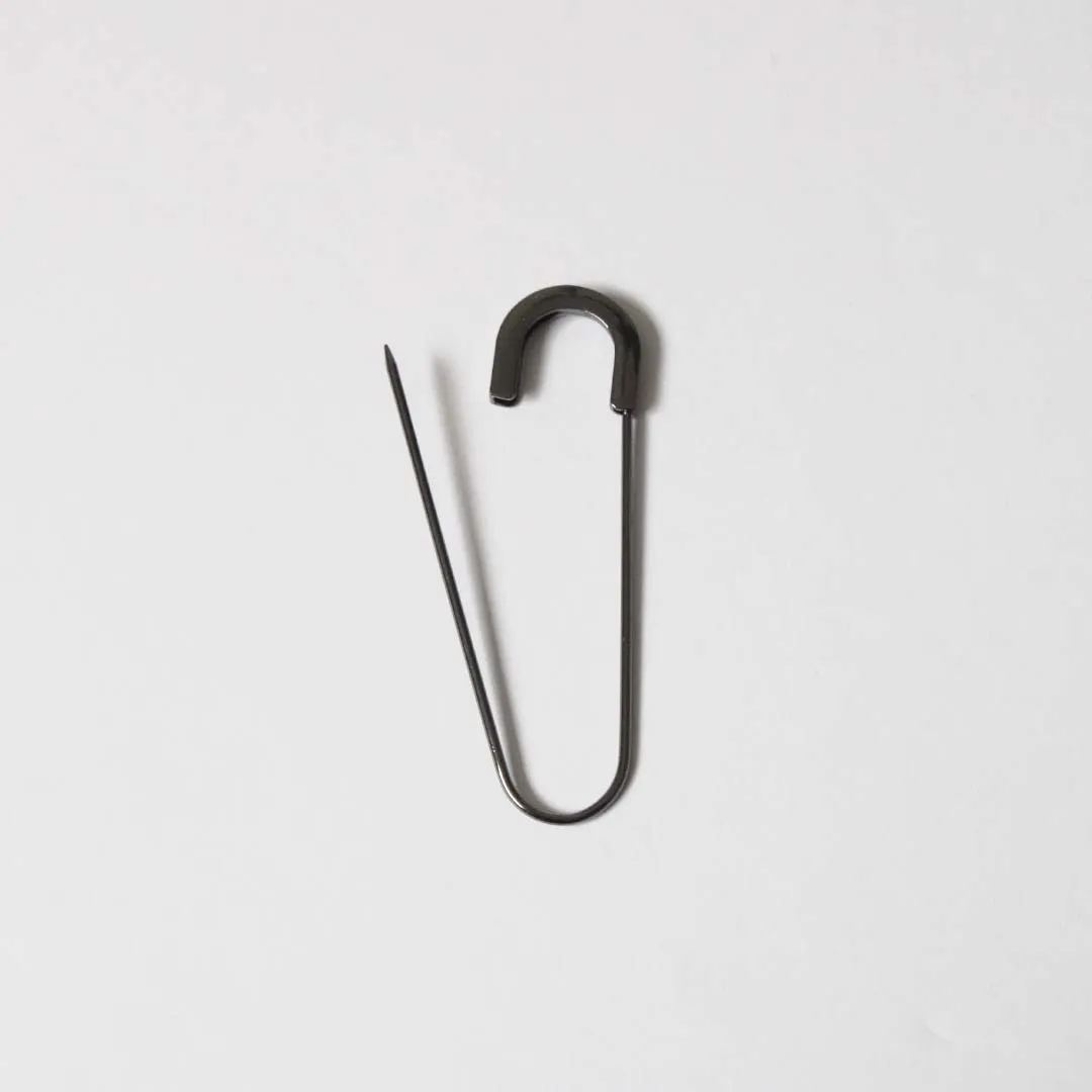 U Kilt Pin/Shiny Black - 7.5cm (3")