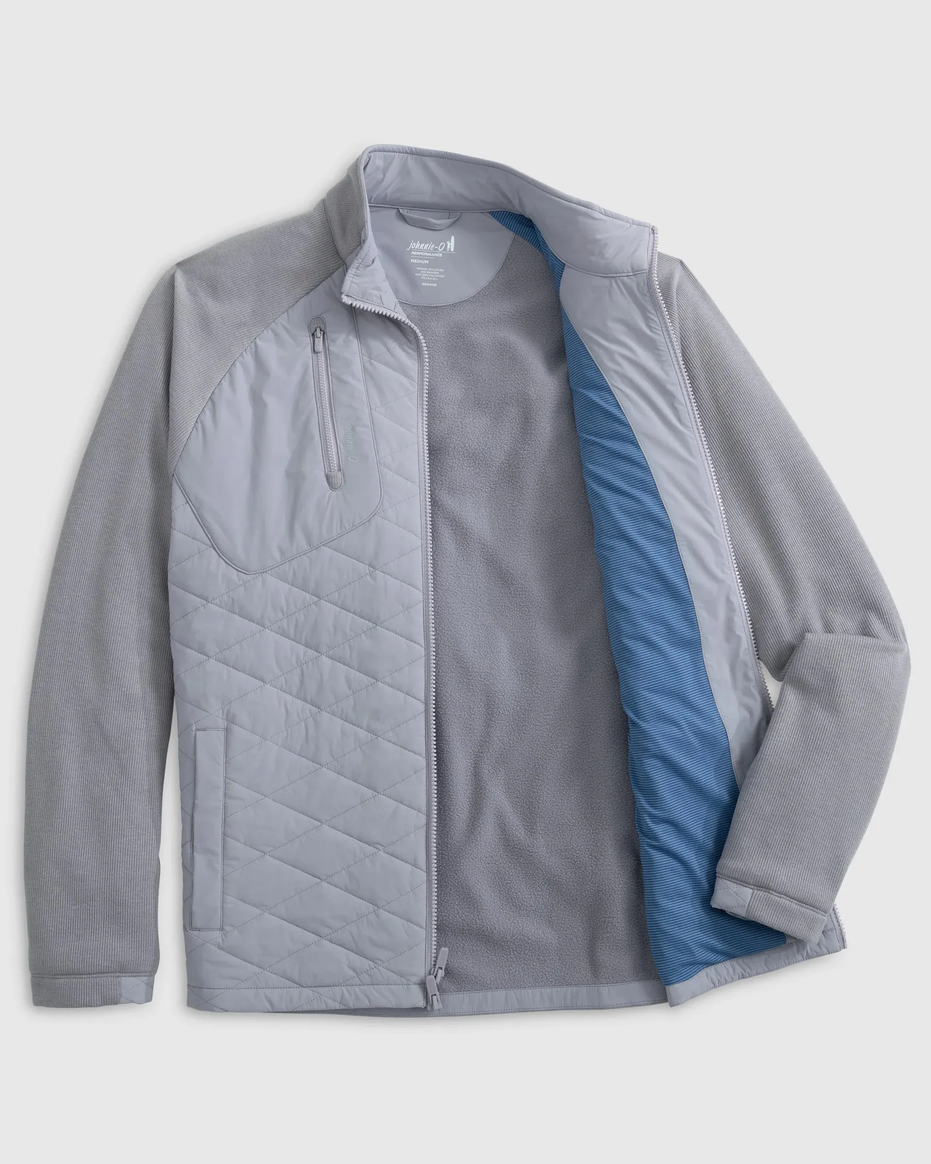 Weller Lightweight Performance Fleece Jacket in Seal by Johnnie-O