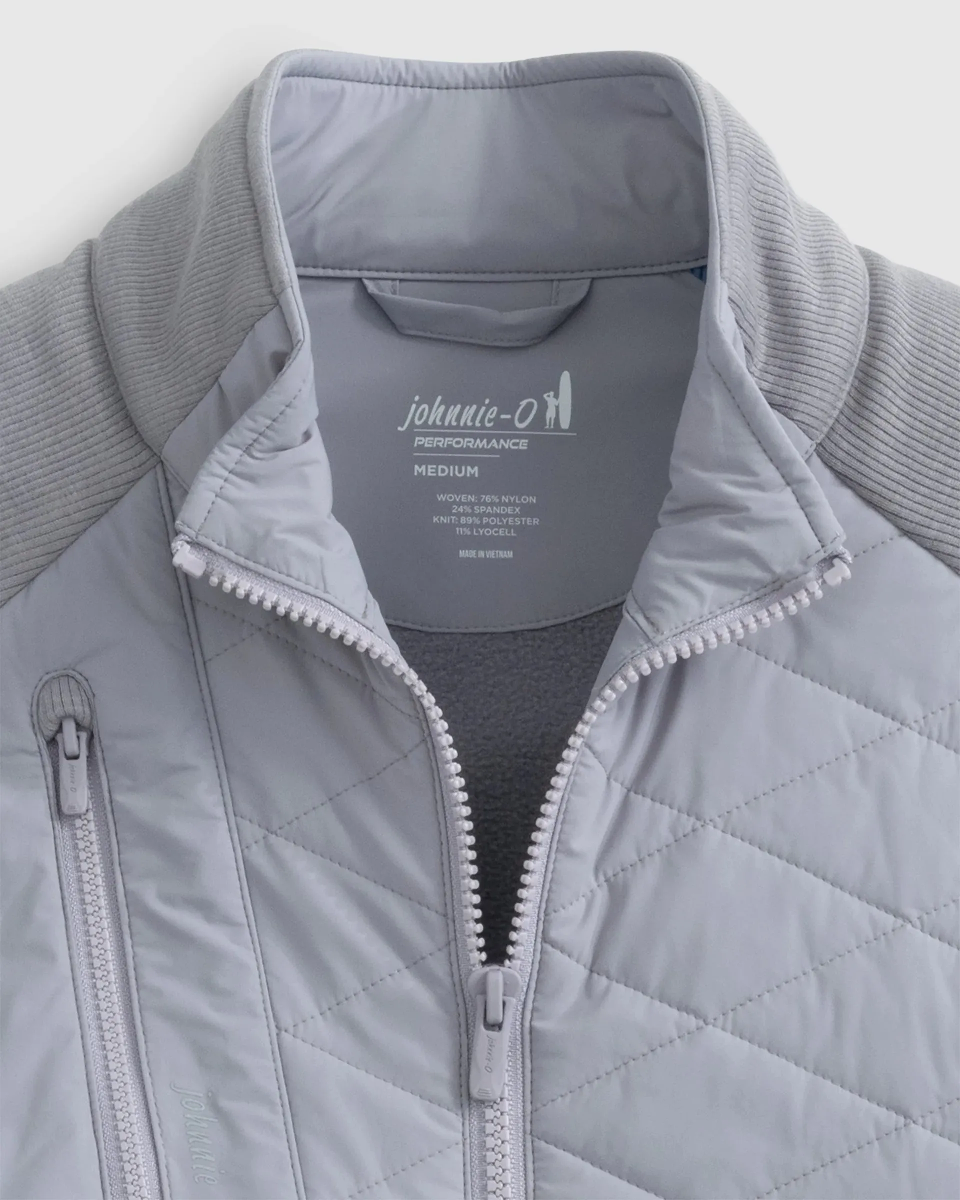 Weller Lightweight Performance Fleece Jacket in Seal by Johnnie-O