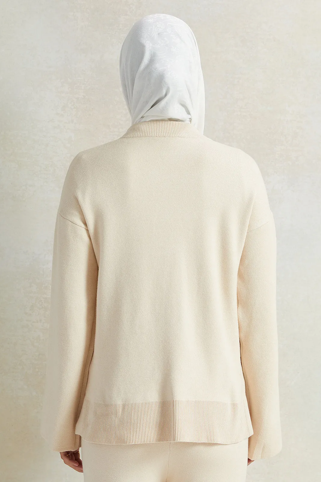 Women Beige Button Detailed Top