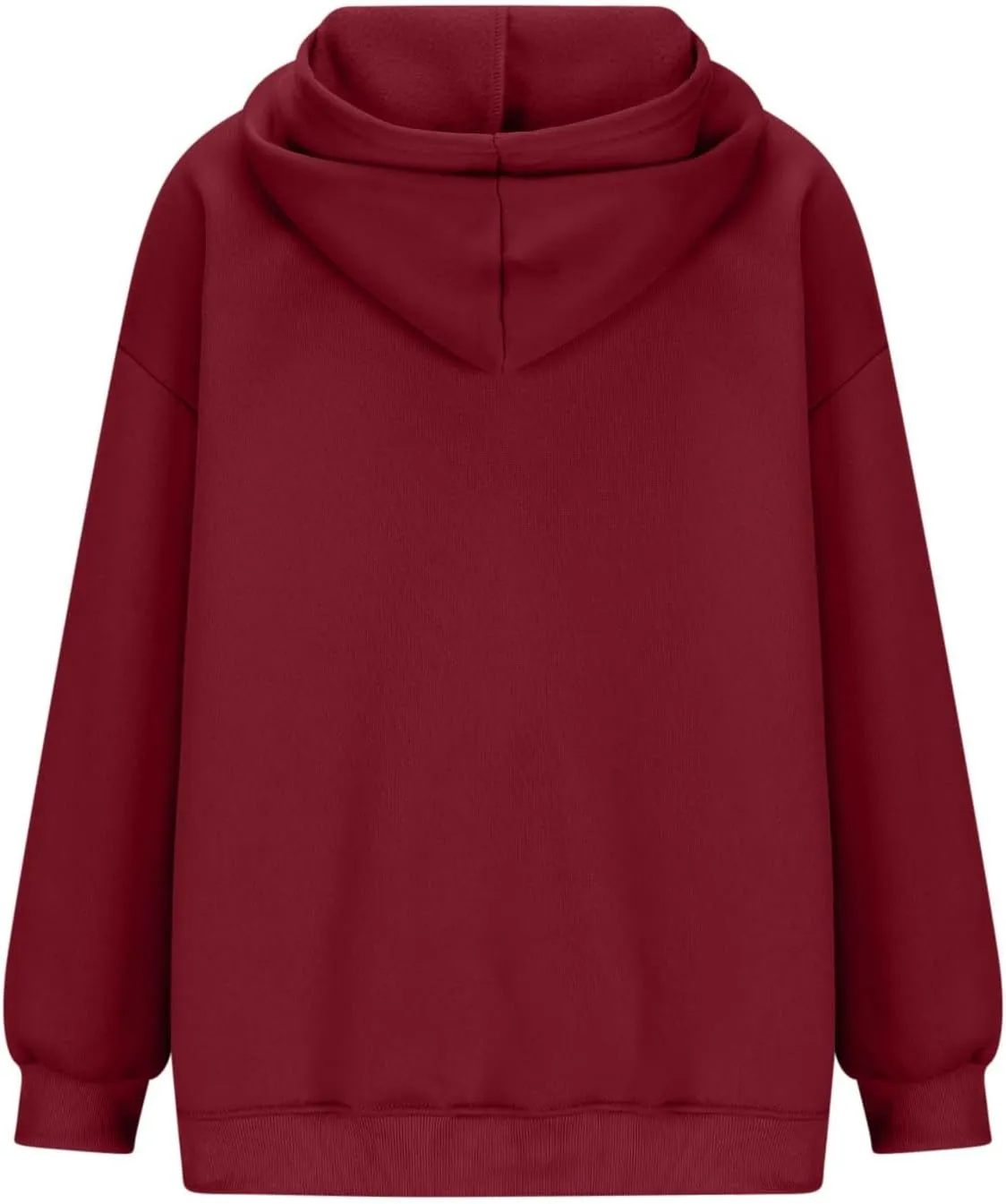 Womens Thick Oversized Pullover Hoodie with Front Pocket Casual Loose Fit Sweatshirt 2025 Fashion Fleece Sweater Tuinc