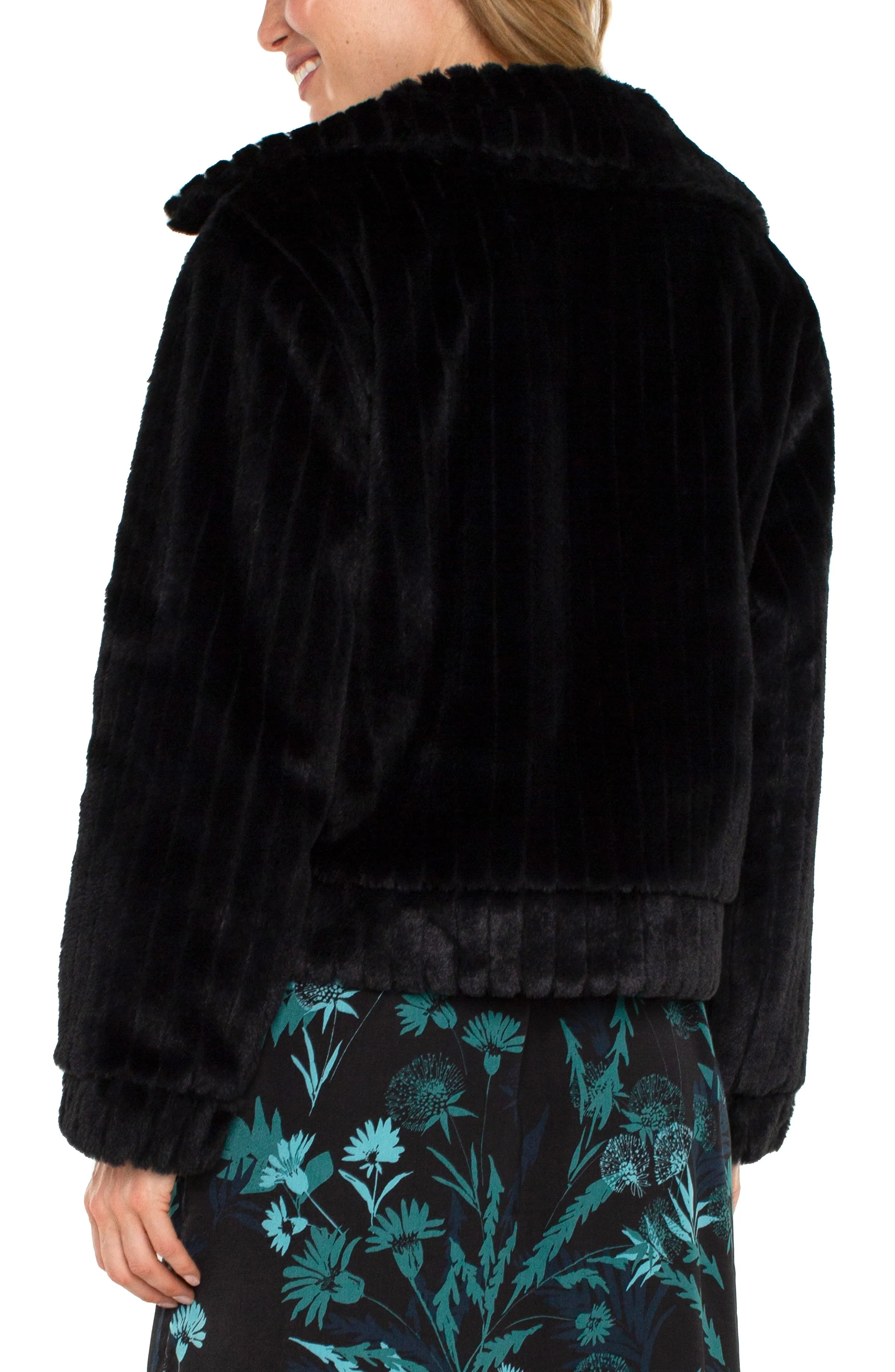 Zip Up Fur Jacket